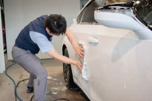 洗車ソムリエ特注のムートンクロスを使用